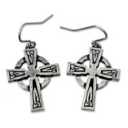 celtic cross earrings