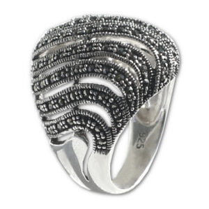 anello etnico argento marcasite