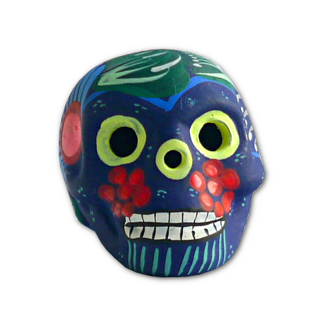 calavera decorata dia de los muertos