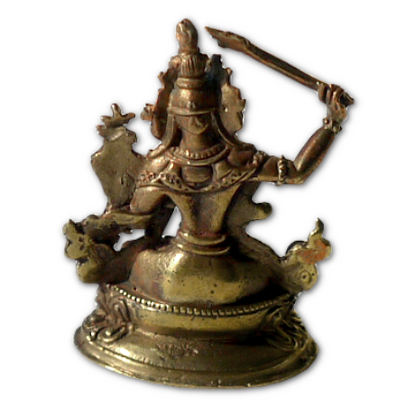 statuina tibetana bronzo manjushree