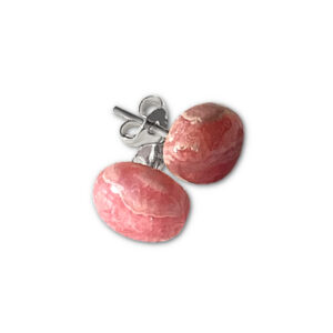 rhodochrosite stud earrings