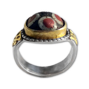 ethnic ring gabri bead