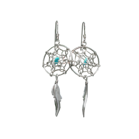 orecchini argento dreamcatcher