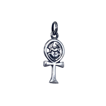 croce ankh con scarabeo