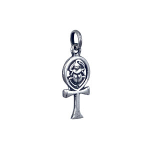 croce ankh con scarabeo