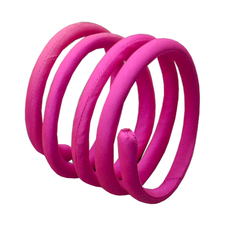 bracciale orientale a spirale di seta