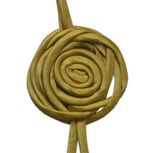 pendente collana in seta colore oro